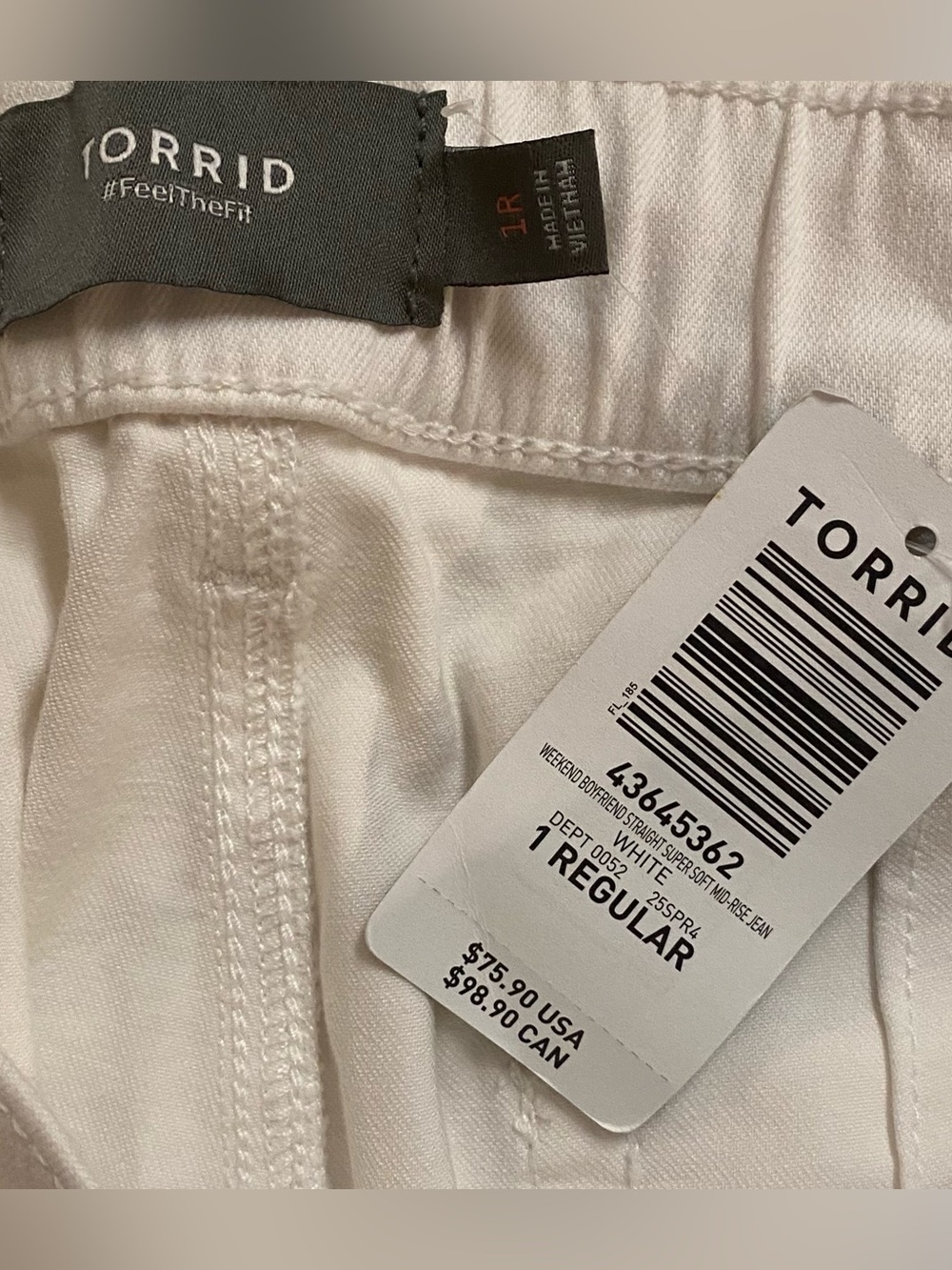 Torrid Weekend Mid-rise Boyfriend Jeans with Drawstring - Size 1X - NWT! - Picture 8 of 9